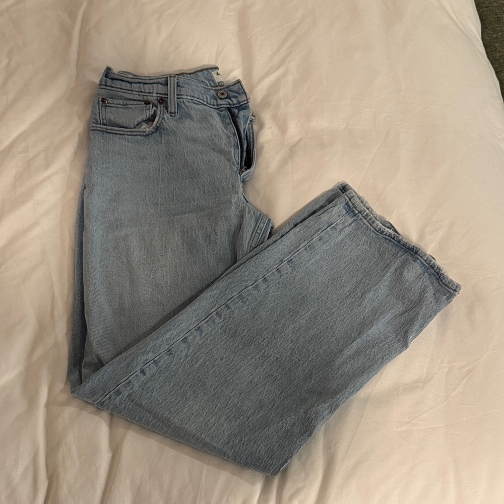 Abercrombie & Fitch Light Blue Low Rise Jeans